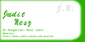 judit mesz business card